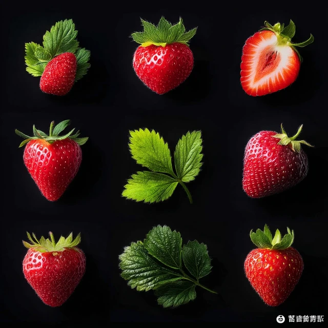 Delicious Strawberries Artistically Arranged