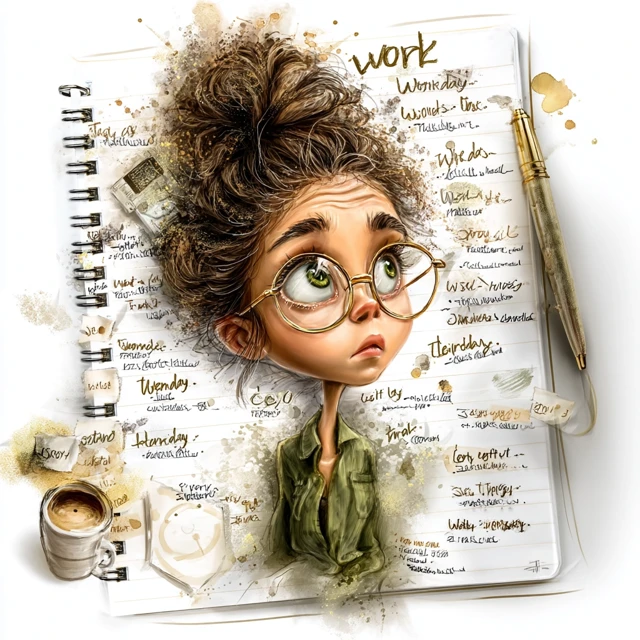 Work Time To Do List Illustration