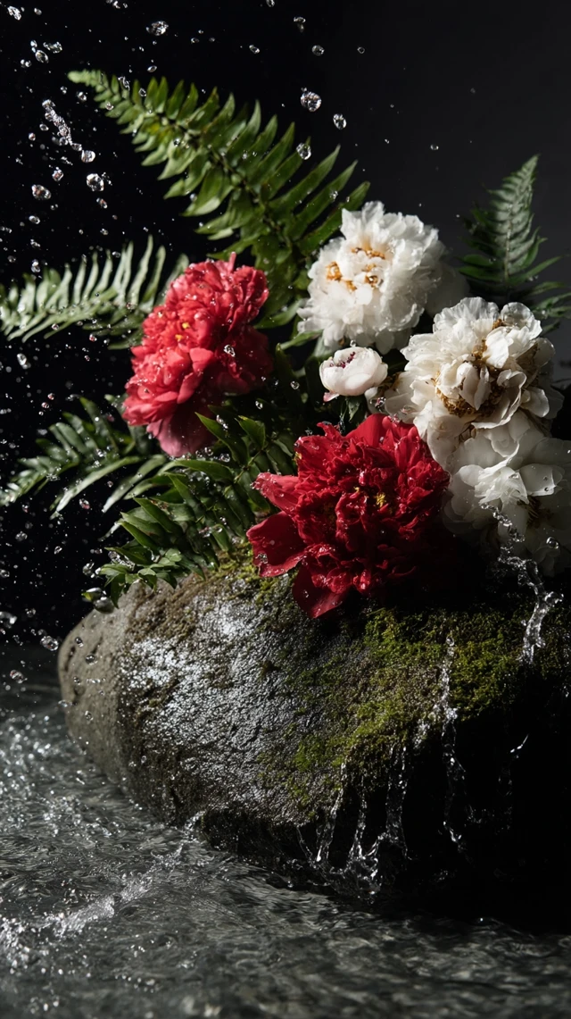 Floral Photography: Dramatic Arrangement with Water