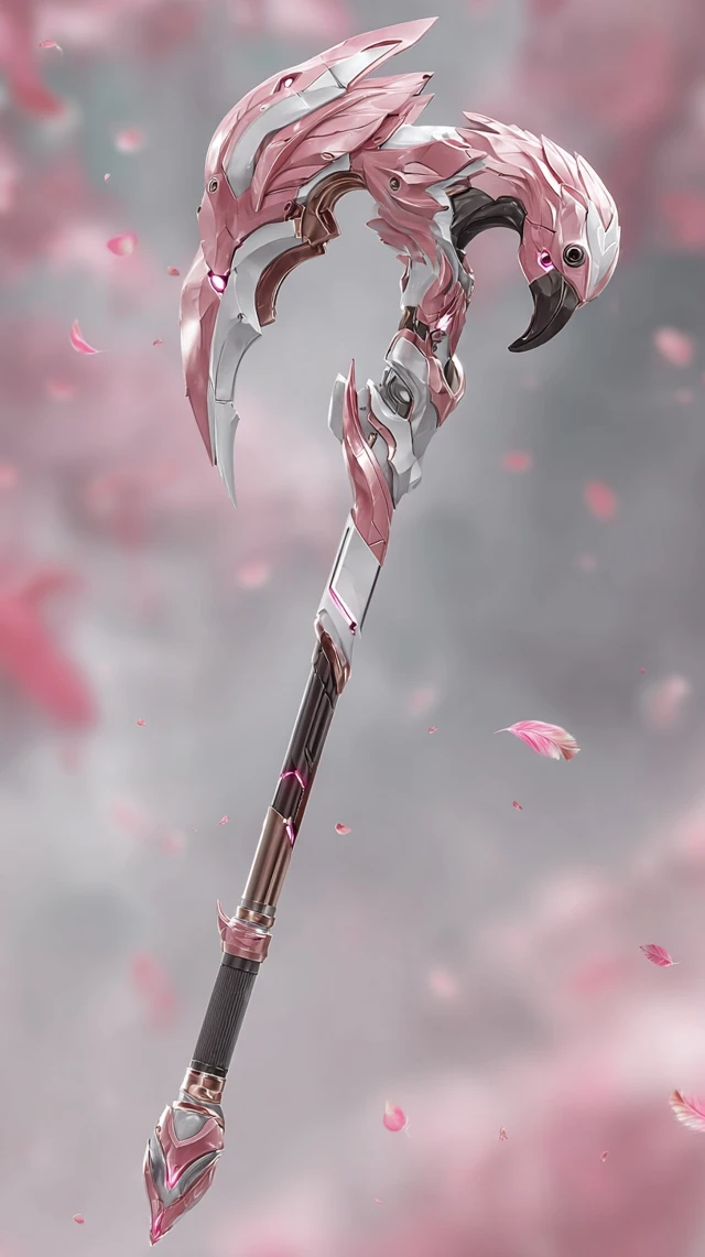 Futuristic Sentai Battle Hammer Flamingo Design