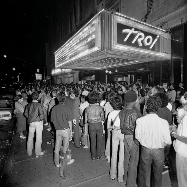 New York Disco Nightclub Scene 1970s Crowd at Thot