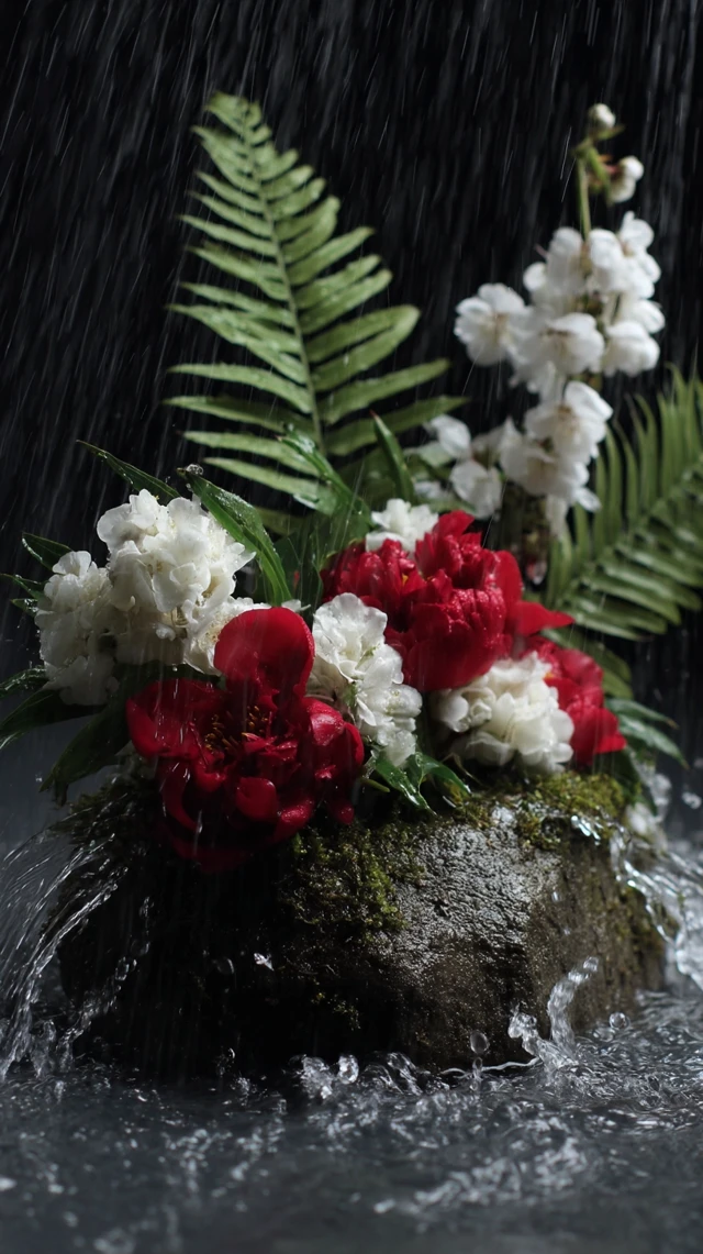 Floral Photography: Dramatic Arrangement with Water
