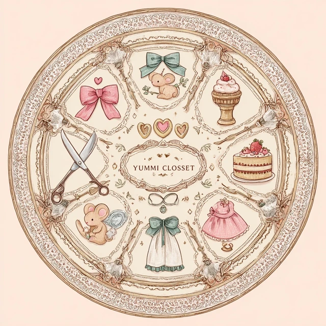 Yummi Closet Cute Illustration Vintage Style