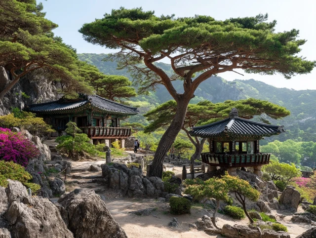 Geumgang Park Busan South Korea Spring Scenery