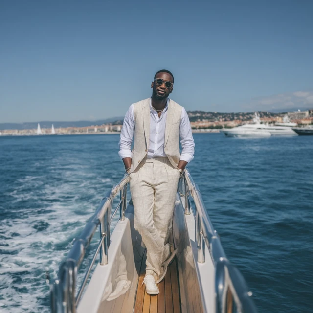 GQ Photo on a Yacht Mediterranean Luxury