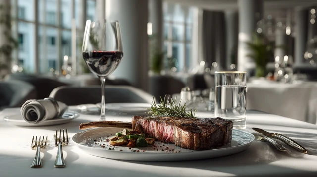 Tomahawk Steak Fine Dining Restaurant Food Photography
