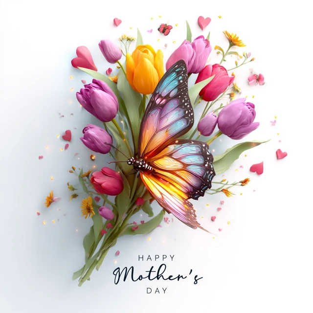 Happy Mothers Day Butterfly Bouquet