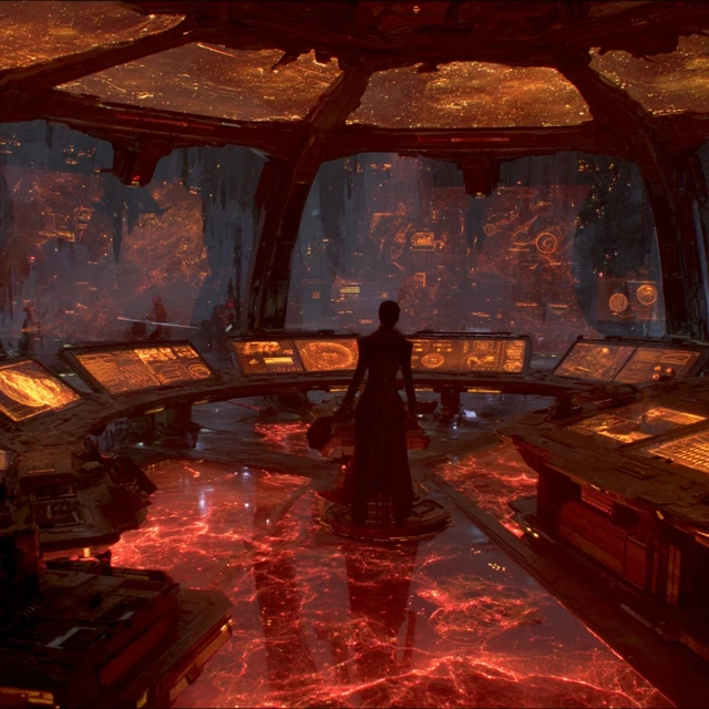 Sky Killer Command Center Futuristic War Room