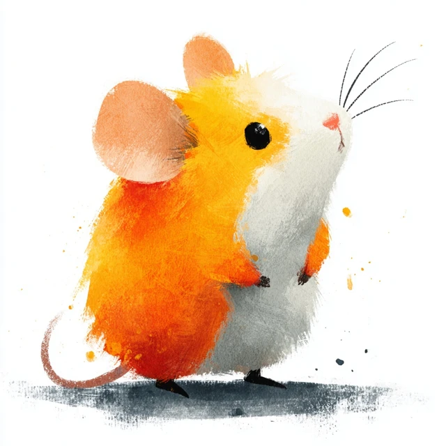 Cute Mouse Illustration for Childrens Book