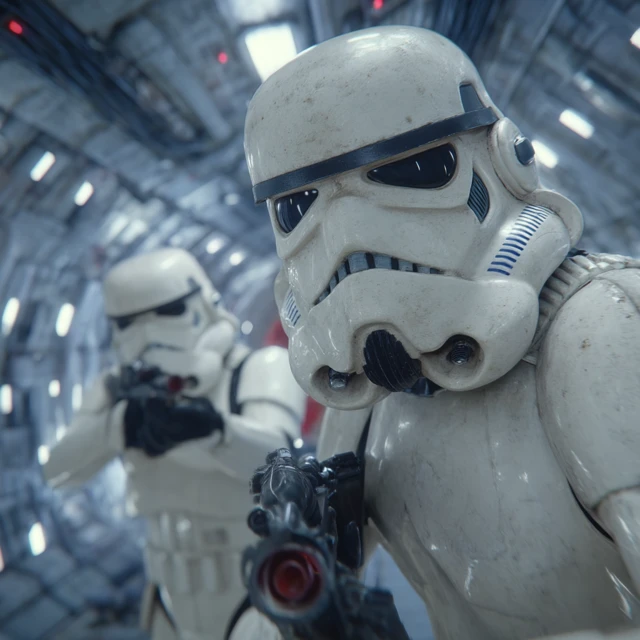 Stormtroopers in Star Destroyer Ultra Realistic Photo