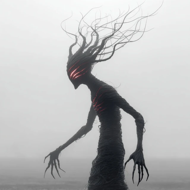 Horrifying Silhouette Creature of Darkness