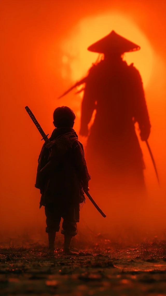 Samurai Child and Shadow Ninja Warrior