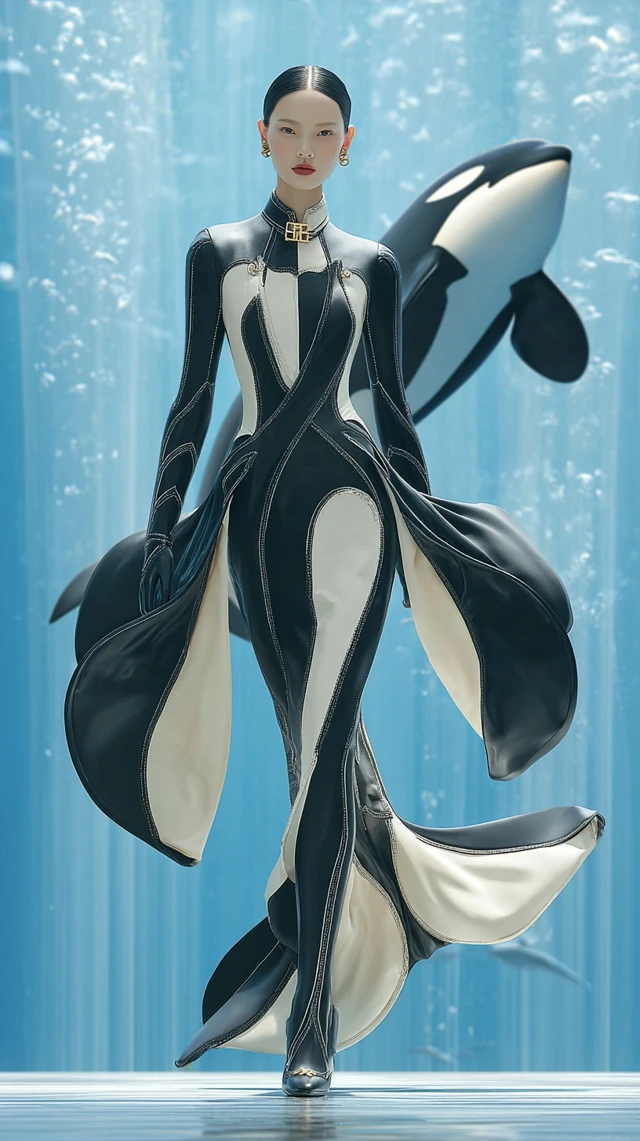 Mermaid and Orca Fashion Deep Sea Amphitheater