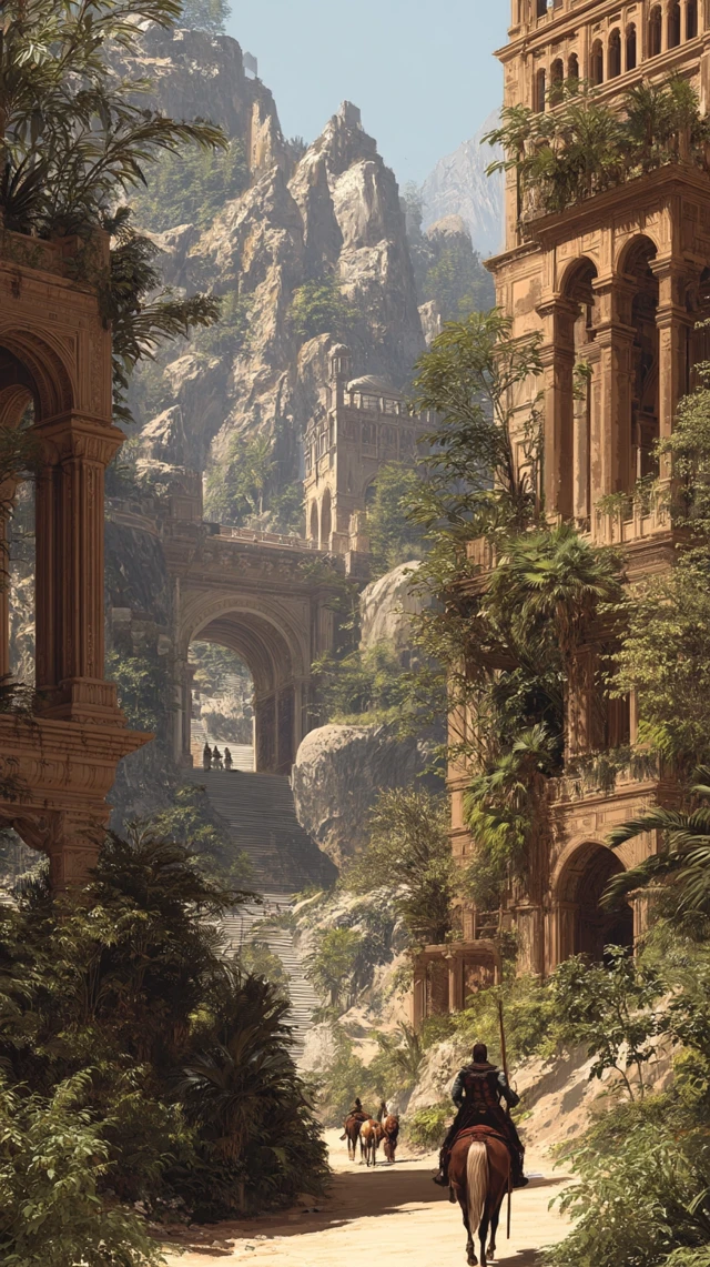 Fantasy Arabic Architecture Landscape Renaissance