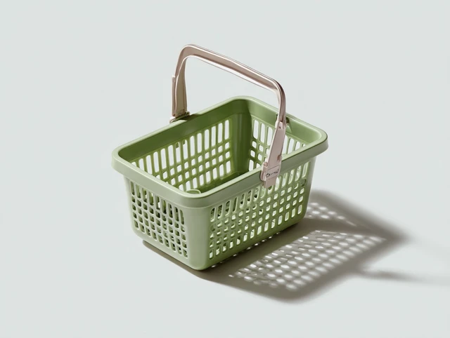 Olive Young Shopping Basket Illustration