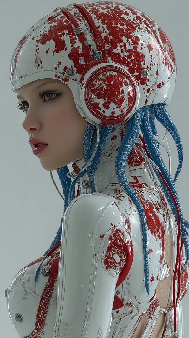 Futuristic Octopus Cosplay Cyberpunk Korean Lady