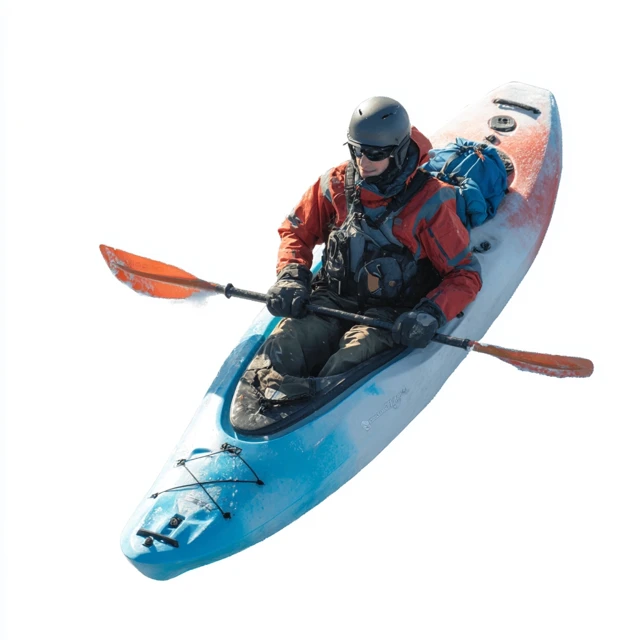 Kayaker in Action High Resolution Photography