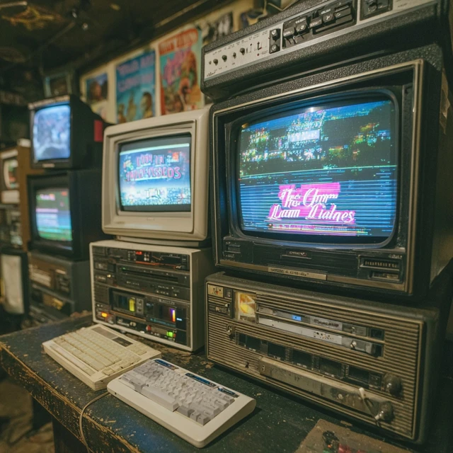 Retro TV Monitors with The Glam Lizards