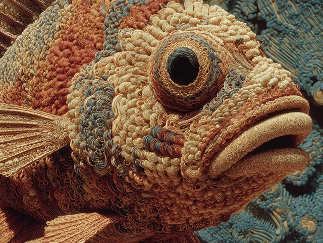 Müsli Fish Art: Ultrarealistic and Detailed Artwork