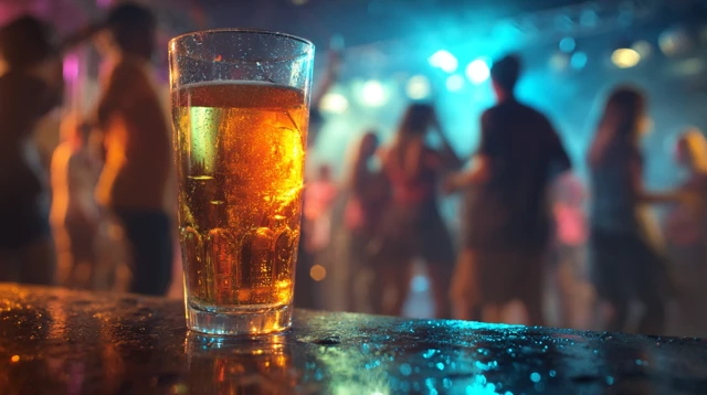 Neon Beer Glass Club Scene Nightlife Photography