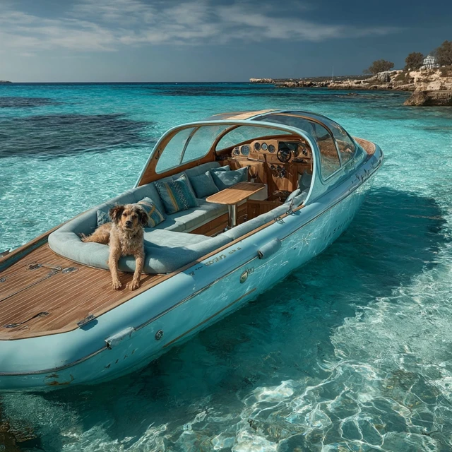Mediterranean Dayboat Paradise with Dogs Ibiza Waters