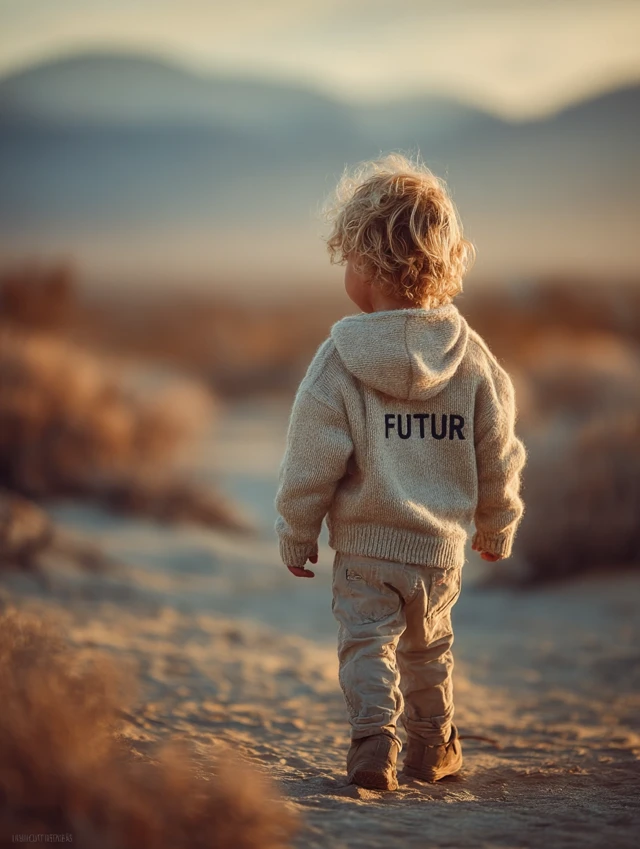 Child Looking Towards the Future