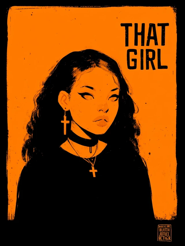 That Girl: Emo Vampire Bride Art