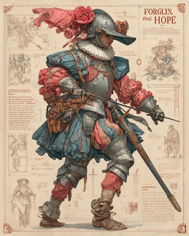 Female Landsknecht in Iron Armor