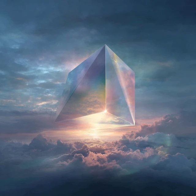 Dream Pop Album Cover Ethereal Prism Light