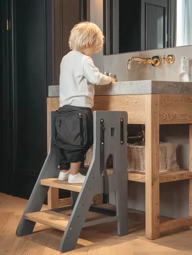 Childrens Step Stool Bathroom Product Design Photography