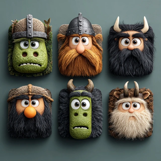 3D Icon Set Pixar Style Character Design