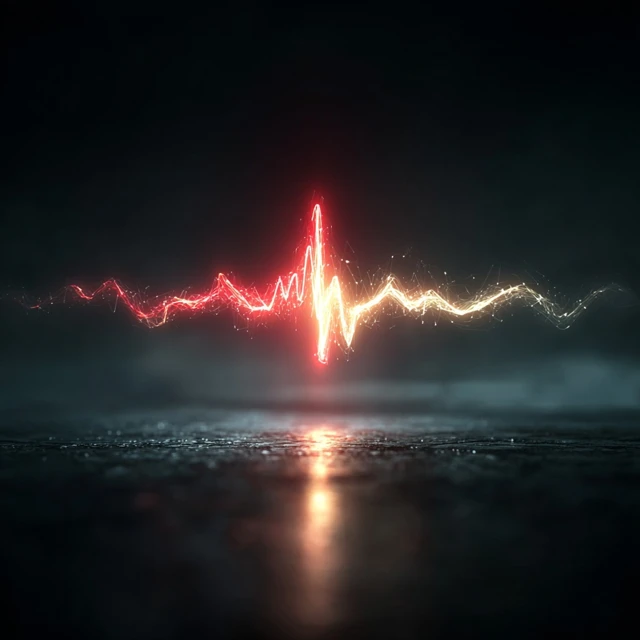Digital Audio Neon Waveforms Cinematic
