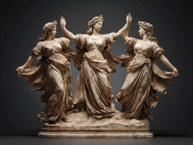 Triple Goddess of Mercy Michelangelo Style