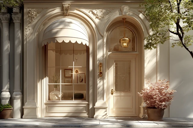 Luxury Storefront Mockup Elegant Design