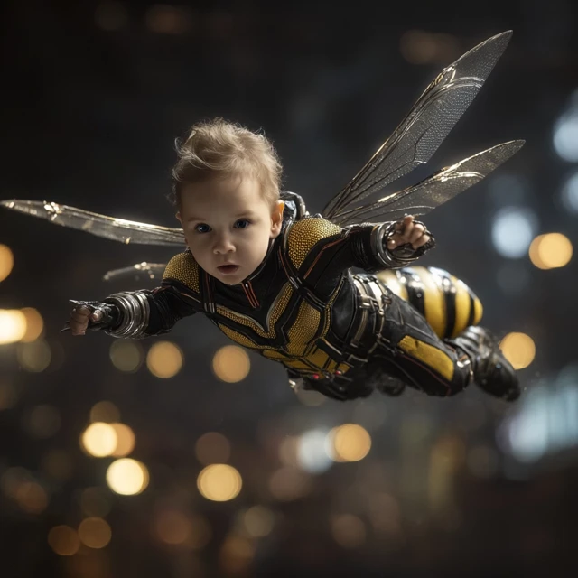 Baby Wasp Evangeline Lilly Marvel Macro Photo