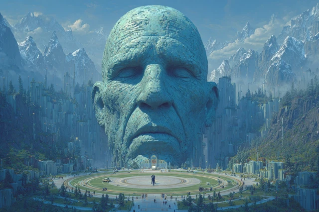 Giant Mountain Face Concept Art