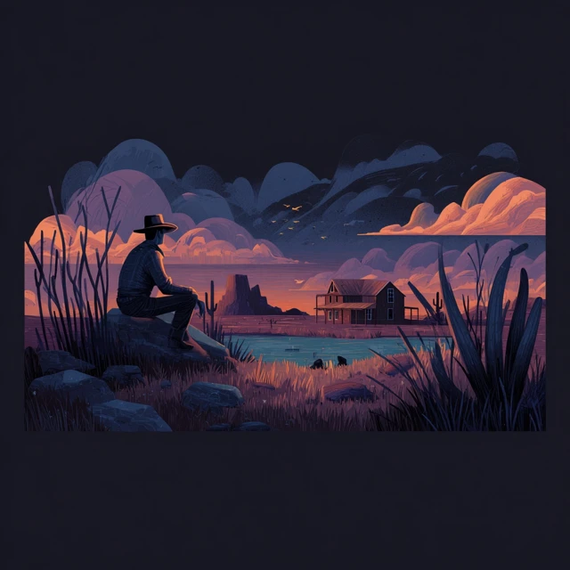 Narrative Designer Website Western Theme Art