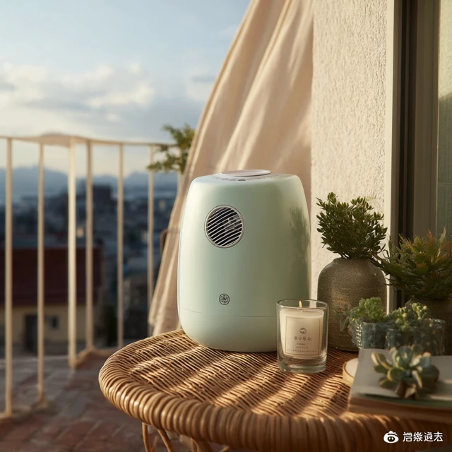 Mini Washing Machine on Balcony Cozy Aesthetic