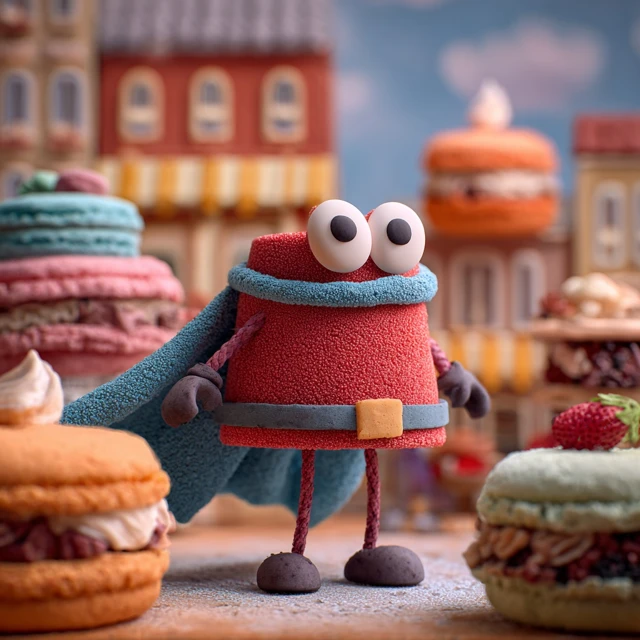 Superhero Cake Stop Motion Animation