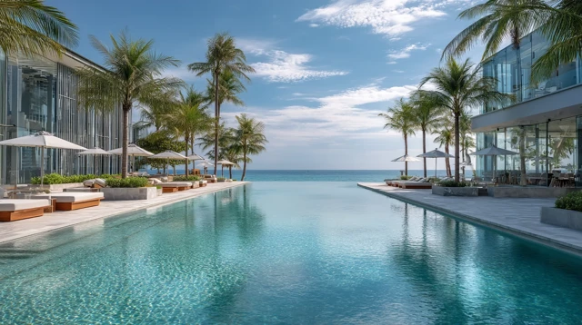 Beachfront Hotel with Infinity Pool