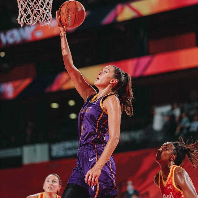 Caitlin Clark WNBA Dunk Action Shot