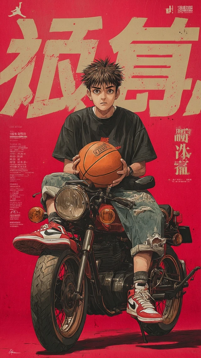 Slam Dunk Ryukawa Kaede Retro Anime Poster
