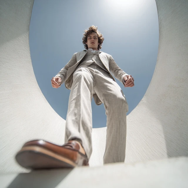 Elegant Man Fashion Editorial Balenciaga Vibe