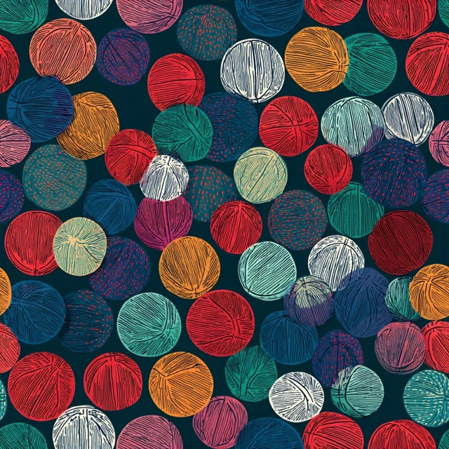 Basketball Outline Pattern Illustration Art