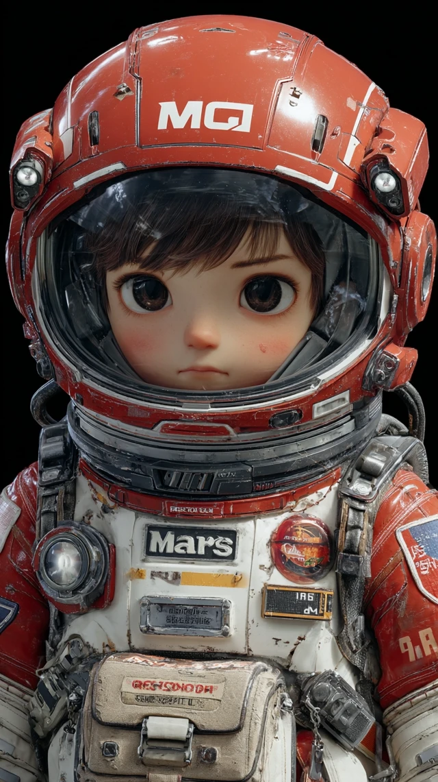 Anime Astronaut Boy in Mars Suit