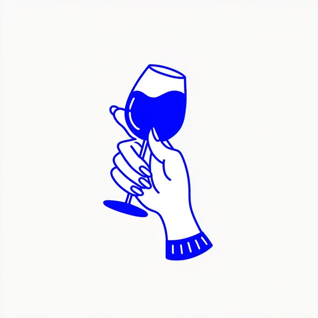 Minimalist Wine Glass Logo Design
