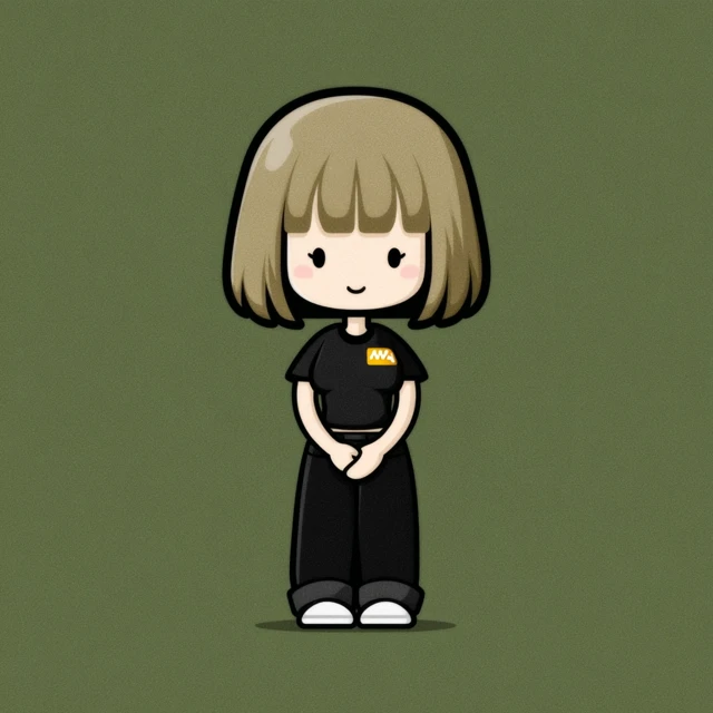 Chibi Personal Trainer Icon Design