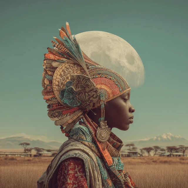 African Dream Portrait Art