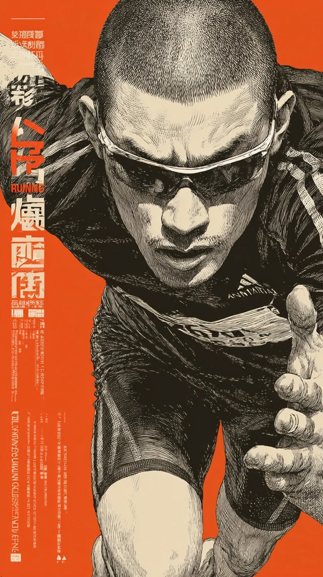 Running Animal Illustration in Takehiko Inoue Style