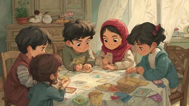 Iranian Children Playing Educational Games